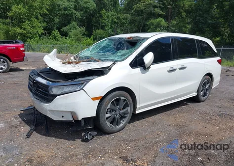 2023 Honda Odyssey Elite из США, поврежденный, VIN 5FNRL6H90PB069609